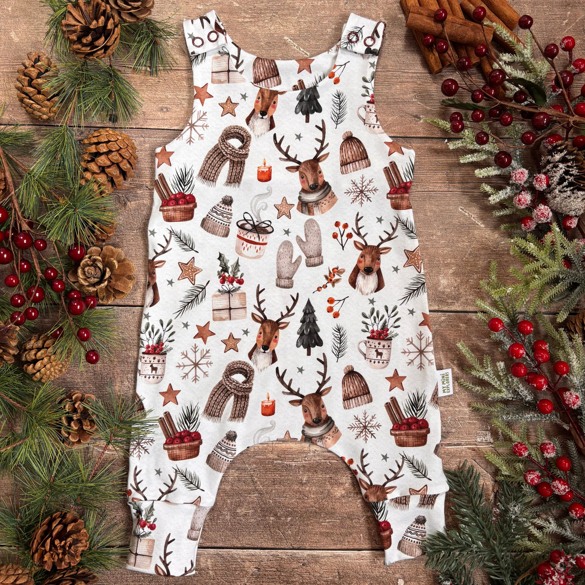Cosy Christmas Child & Baby Full Length Romper