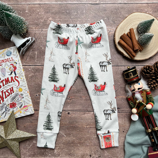 Traditional Christmas Leggings 12-18m