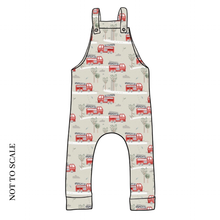 Load image into Gallery viewer, Fire Trucks Dungarees
