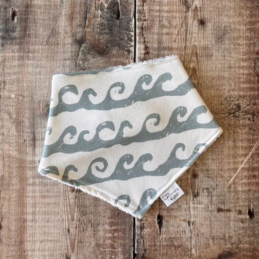 Ocean Waves Dribble Bib