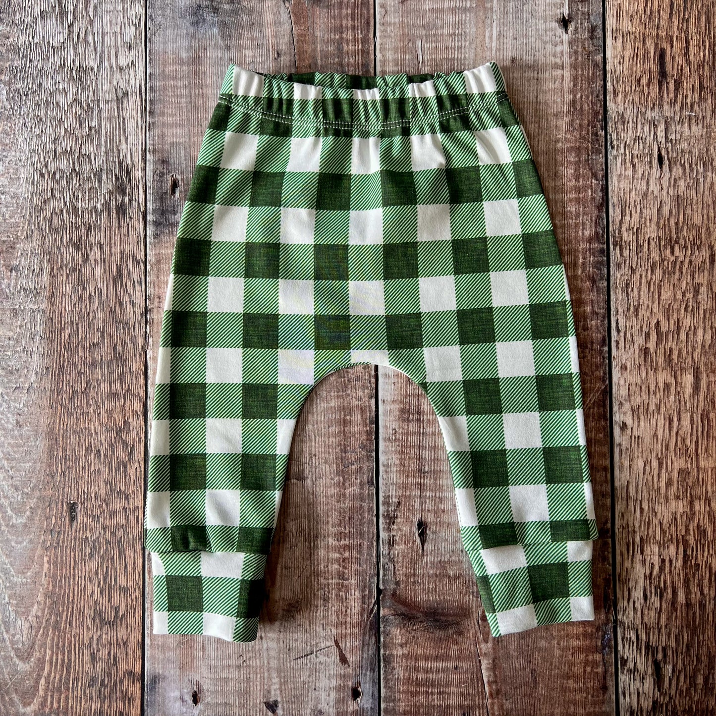 Green Check Harems 0-3m