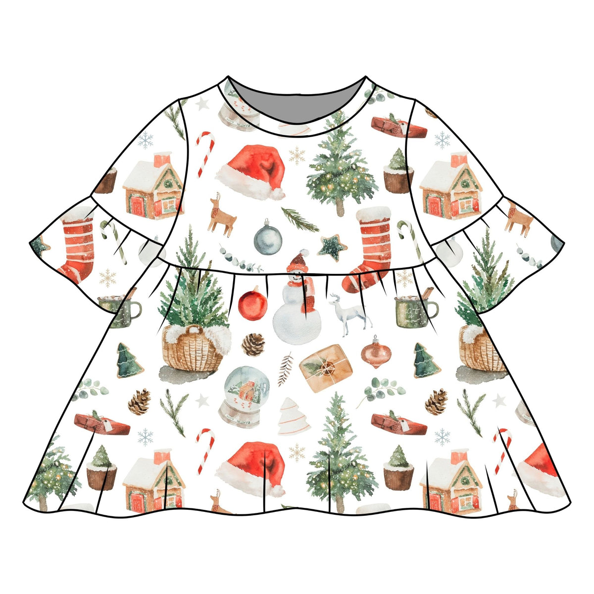 Noel Child & Baby Sleeved Dress - 3 options