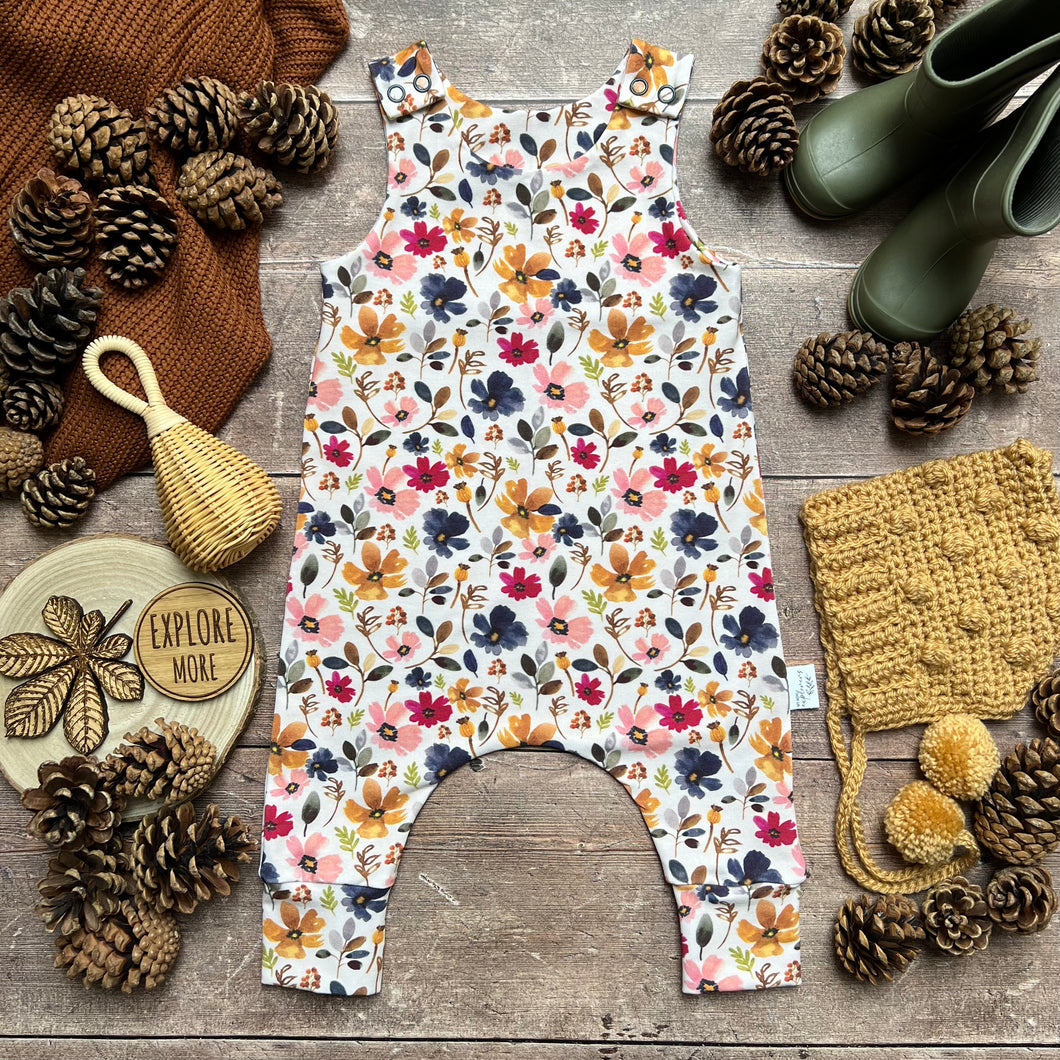 Wild Floral Dungarees