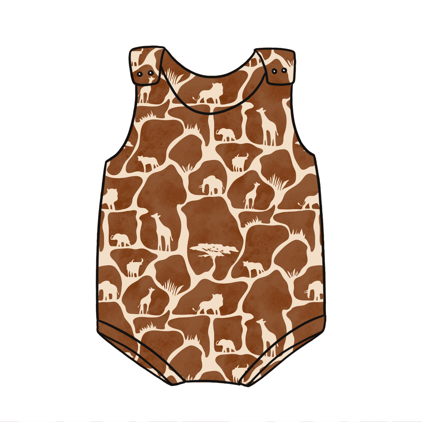Wild Safari Child & Baby Bloomer Romper