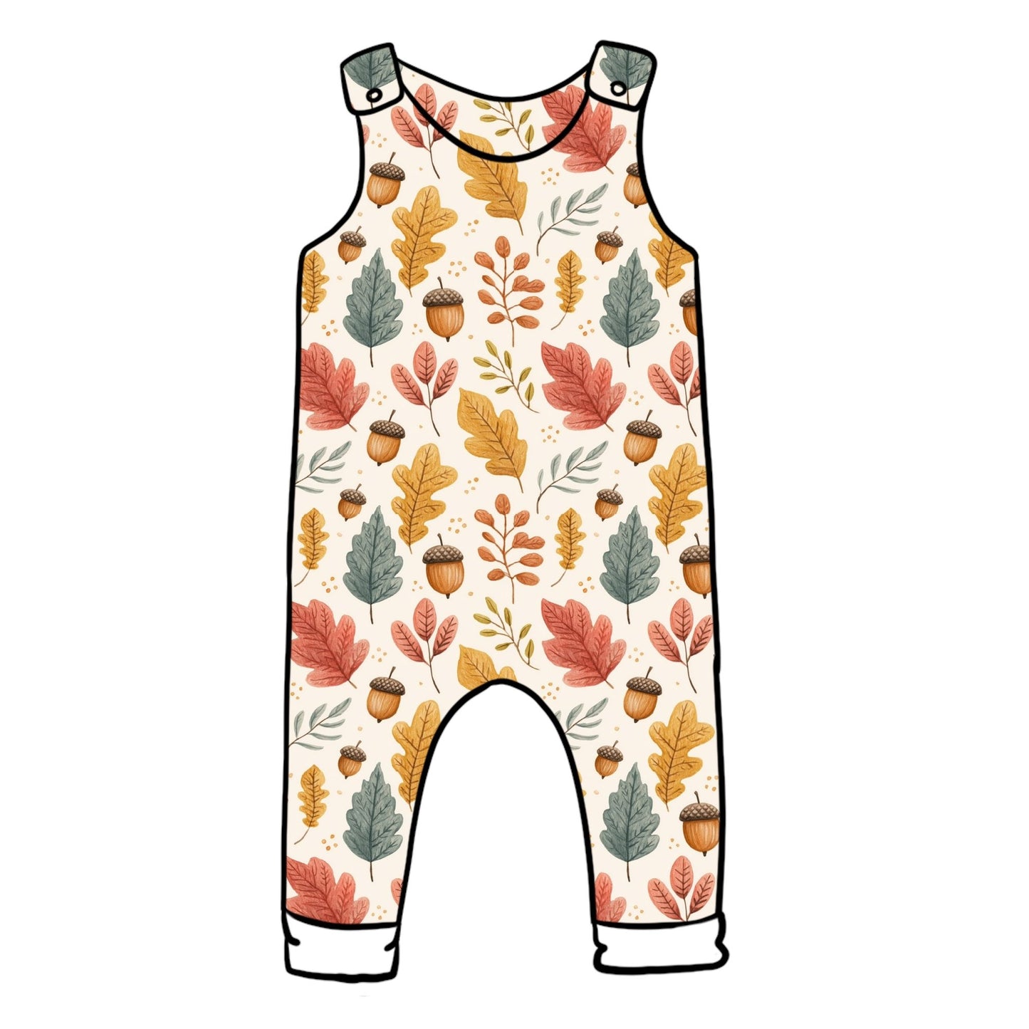 Acorns and Leaves Child & Baby Full Length Romper