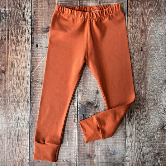 Burnt Orange Leggings 5-6 years