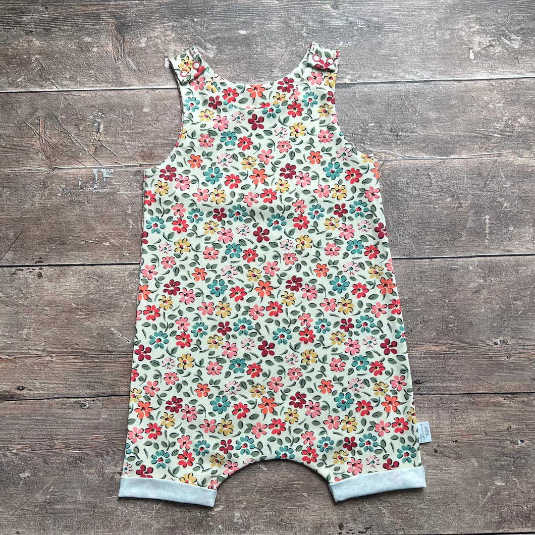 Ditsy Floral Short Romper / Dungarees