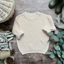 Load image into Gallery viewer, Chunky Knit Oversized Sweater - Natural
