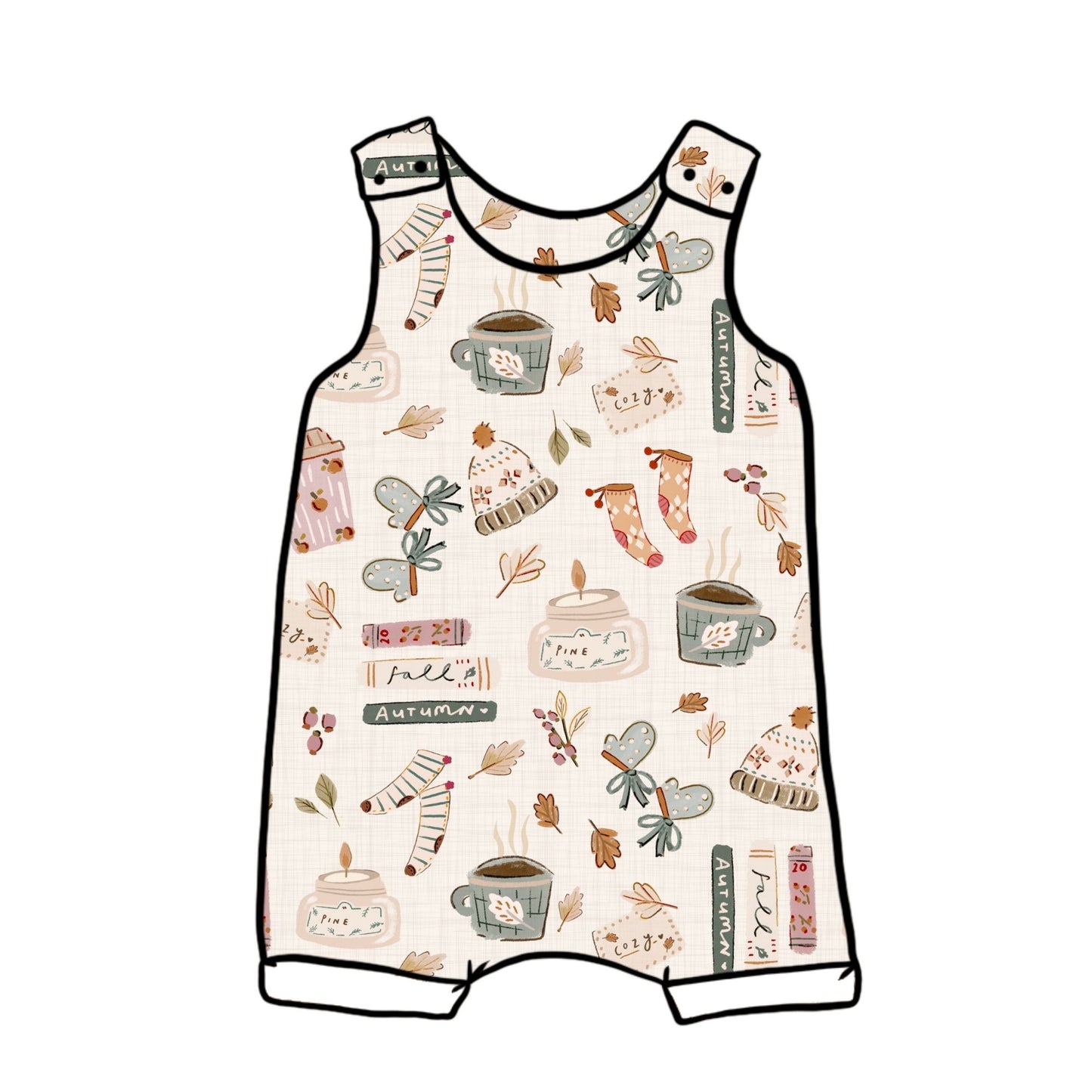 Autumn Girl Child & Baby Short Romper