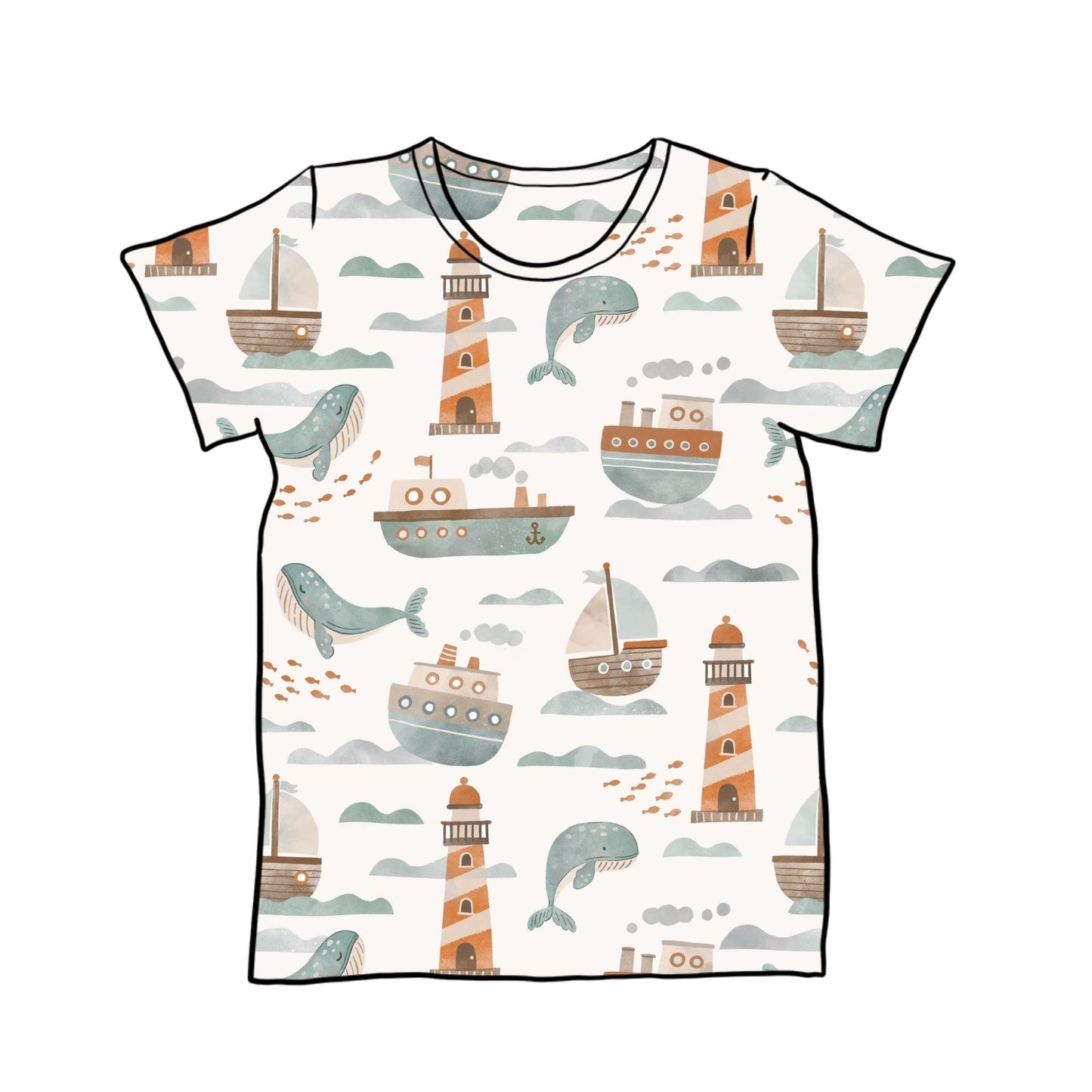 At Sea Child & Baby T-Shirt - Short or Long Sleeve