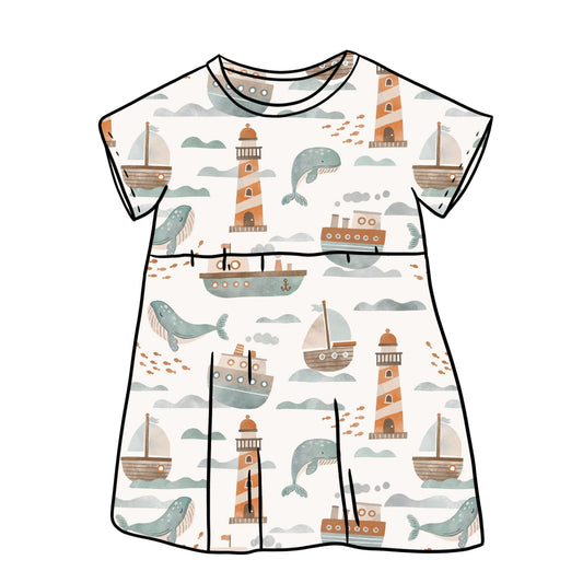 At Sea Child & Baby Sleeved Dress - 3 options