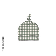 Load image into Gallery viewer, Forest Gingham Knotted Hat
