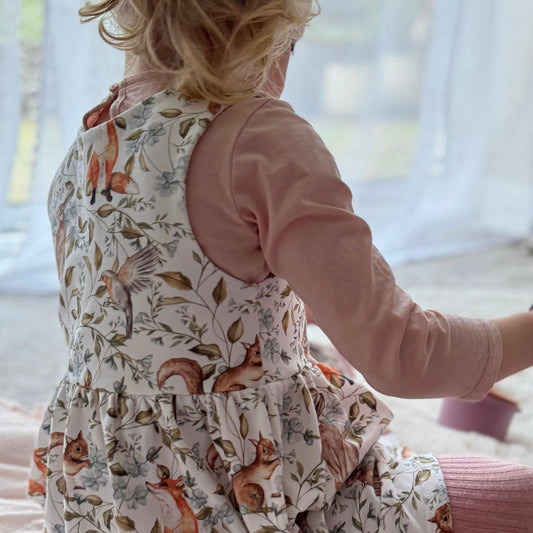 Woodland Companions Child & Baby Pinafore Dress