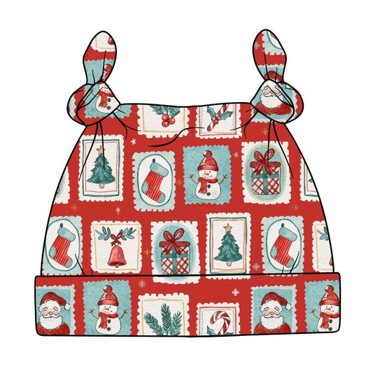 Christmas Stamps Baby Knotted Hat