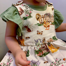 Load image into Gallery viewer, Garden Wildlife Pinafore Dress
