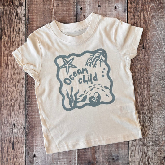 Ocean Child (blue) T-Shirt 18-24 months (Natural)