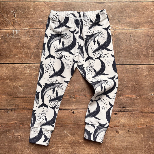 Whale Pod Leggings 12-18m