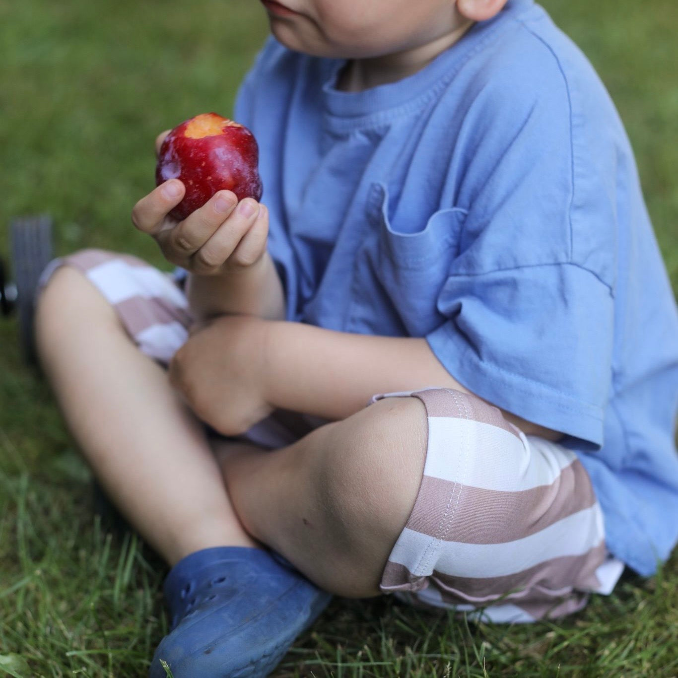 Taupe Stripes Toddler & Child Pocket Shorts