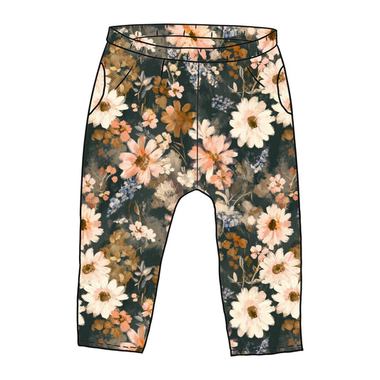 Fall Floral Toddler & Child Pocket Trousers