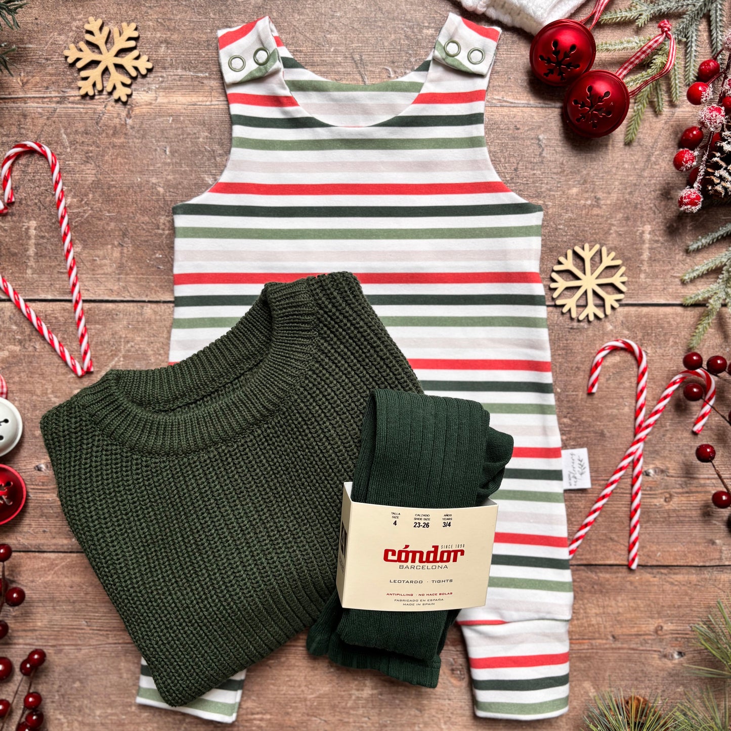 Christmas Stripes Child & Baby Romper