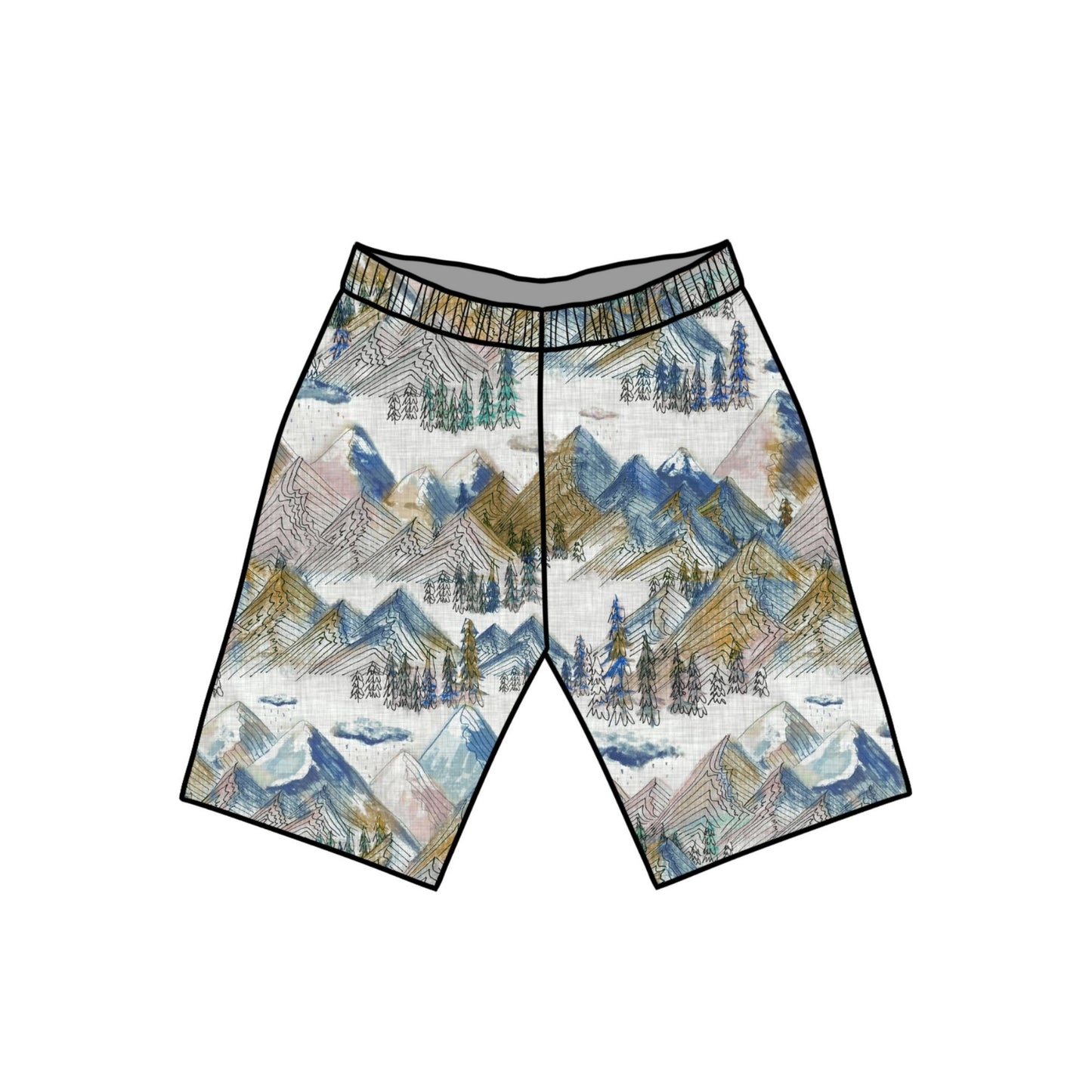 Mountainside Child & Baby Shorts - Rolled or Hemmed