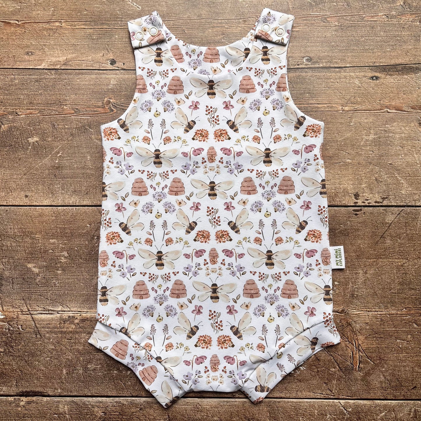 Honey Bee Child & Baby Bloomer Romper