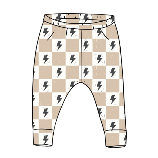 Lightning Chequers Toddler & Child Leggings