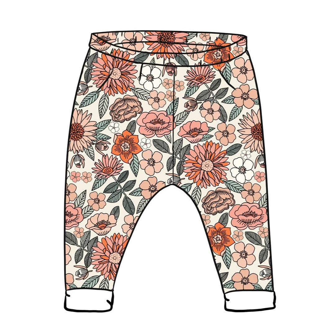Retro Floral Leggings