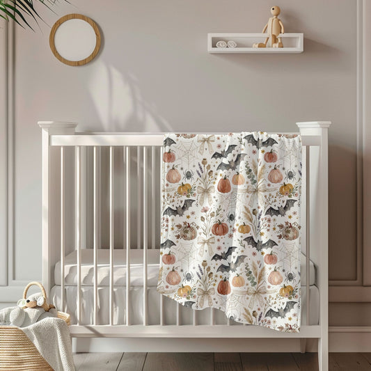 Boho Halloween Toddler & Child Sherpa Blanket