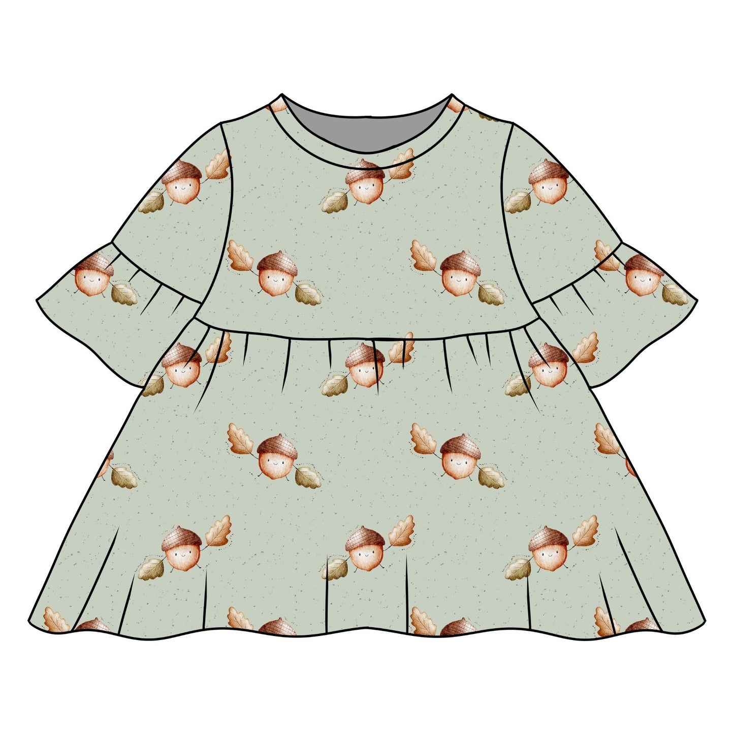 Happy Acorns Child & Baby Sleeved Dress - 3 options