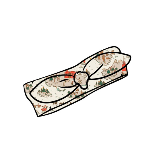 North Pole Child & Baby Knot Bow Headband
