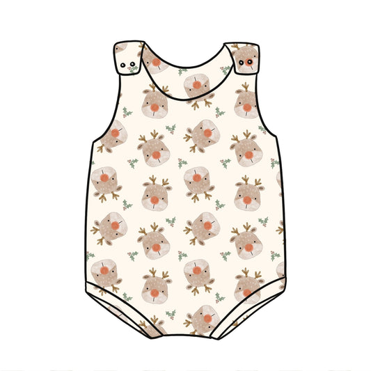 Rudolph Child & Baby Bloomer Romper