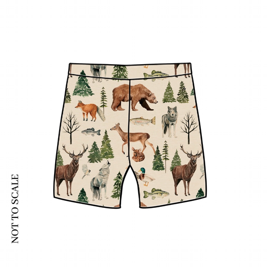 Wild Wood Animals Lounge Shorts
