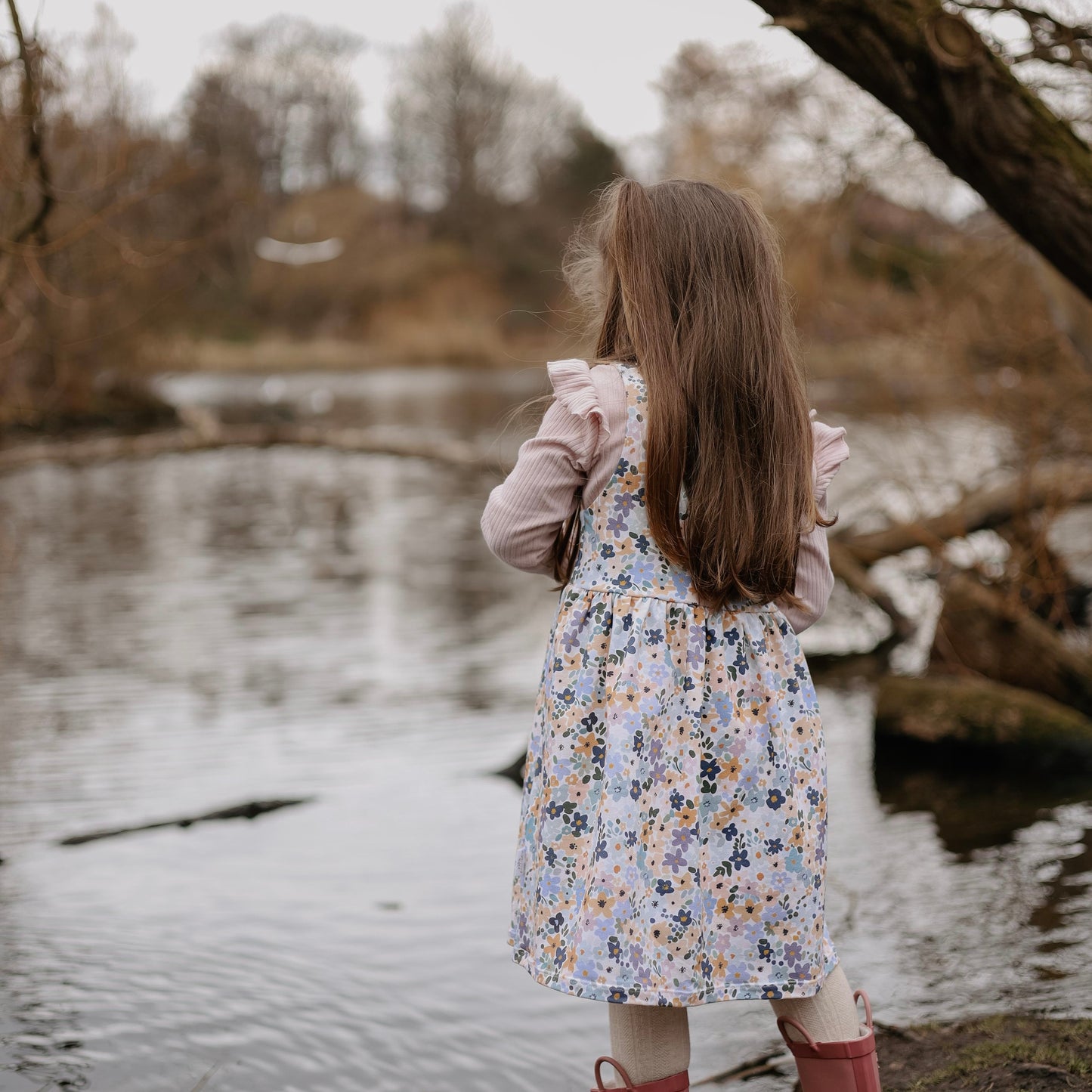 Wildflower Confetti Child & Baby Pinafore Dress