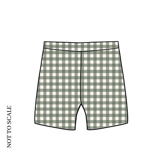 Forest Gingham Baby & Child Lounge Shorts