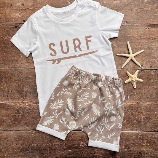 Linen Meadow Rolled Shorts 12-18m