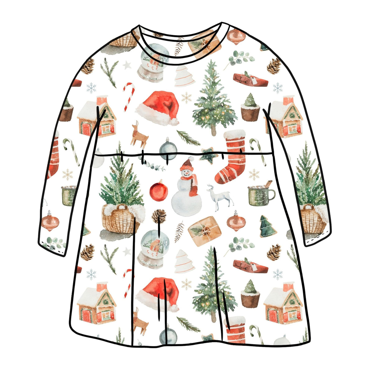 Noel Child & Baby Sleeved Dress - 3 options