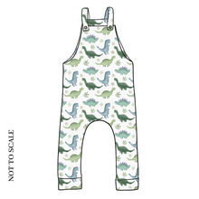 Load image into Gallery viewer, Blue Dinos Dungarees
