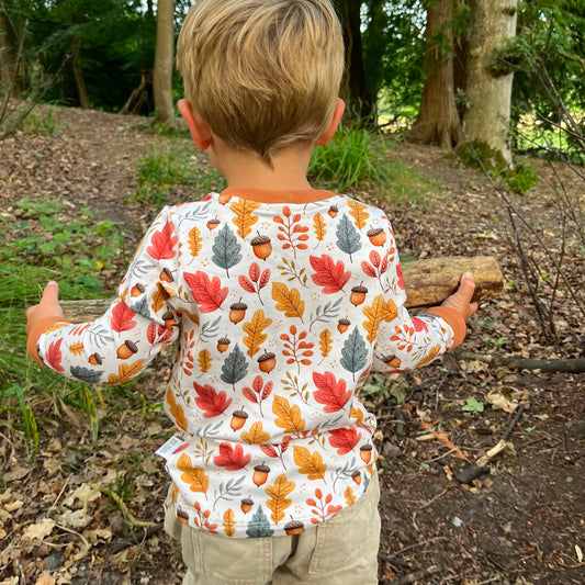 Acorns and Leaves Child & Baby T-Shirt - Short or Long Sleeve