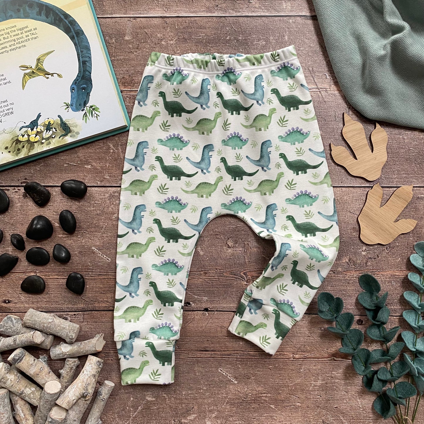 Blue Dinos Harems 3-6m