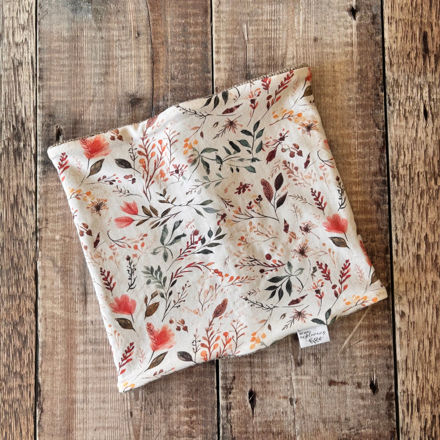 Wildflowers Snood 1-4 years (oat knit inside)