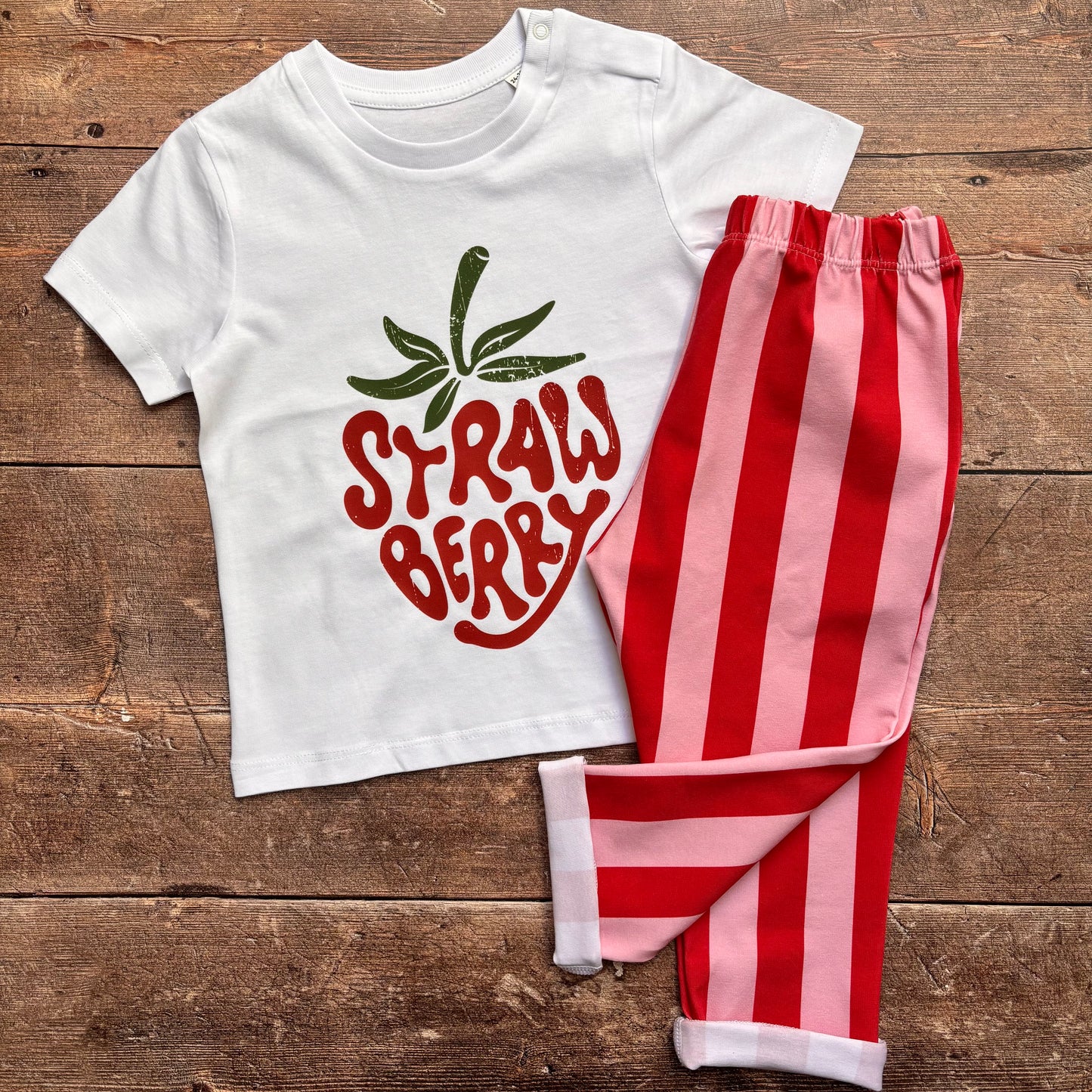 Pink & Red Stripes Toddler & Child Pocket Trousers