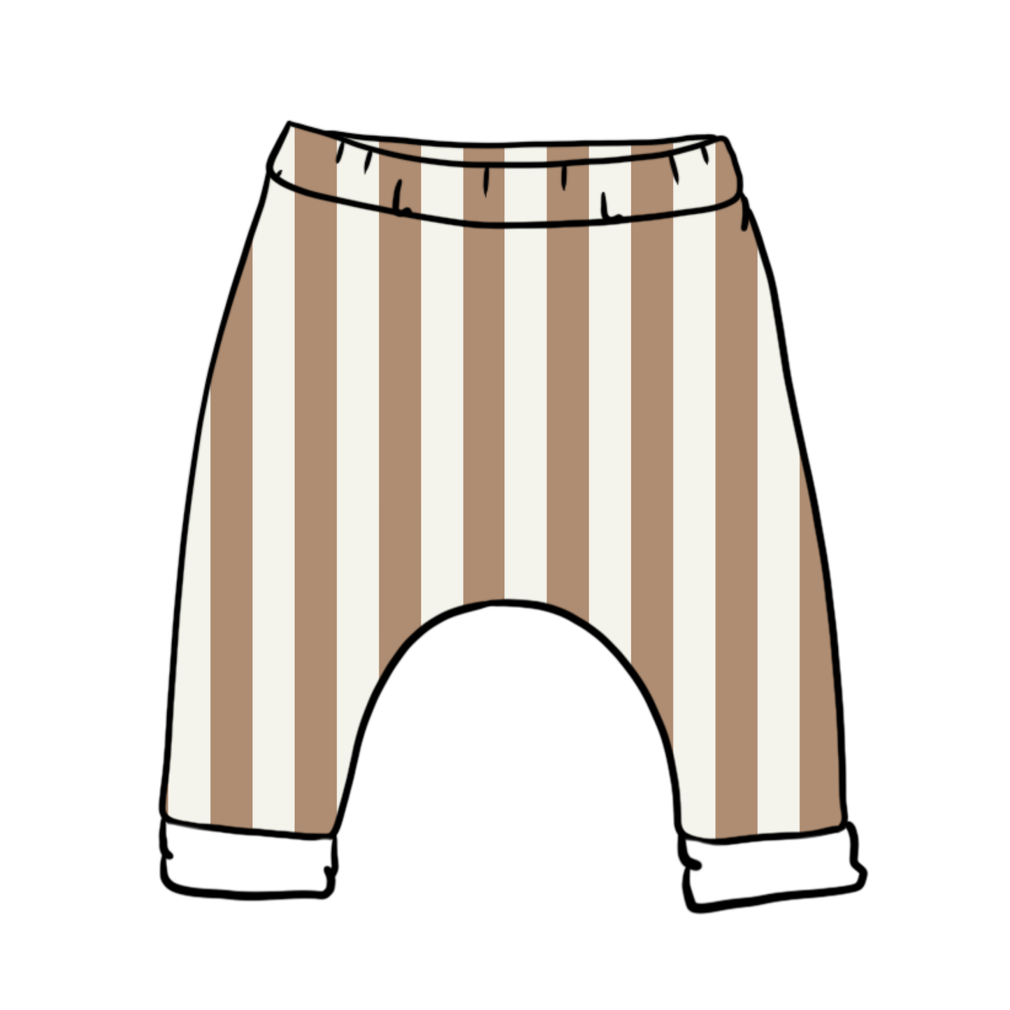 Taupe Stripes Baby & Child Harems
