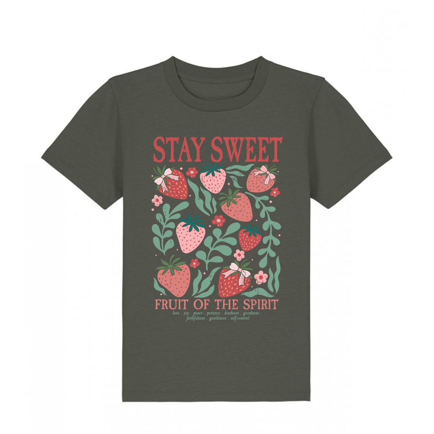 Stay Sweet T-Shirt 5-6 years (khaki tee)