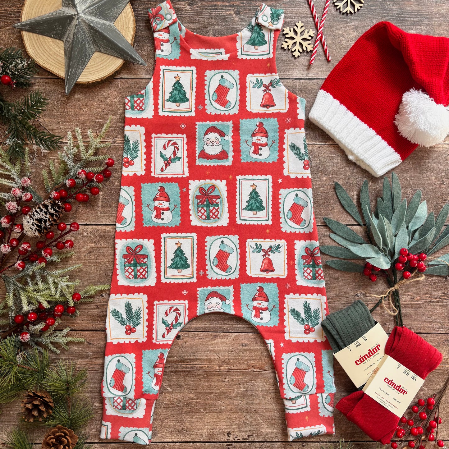 Christmas Stamps Child & Baby Romper