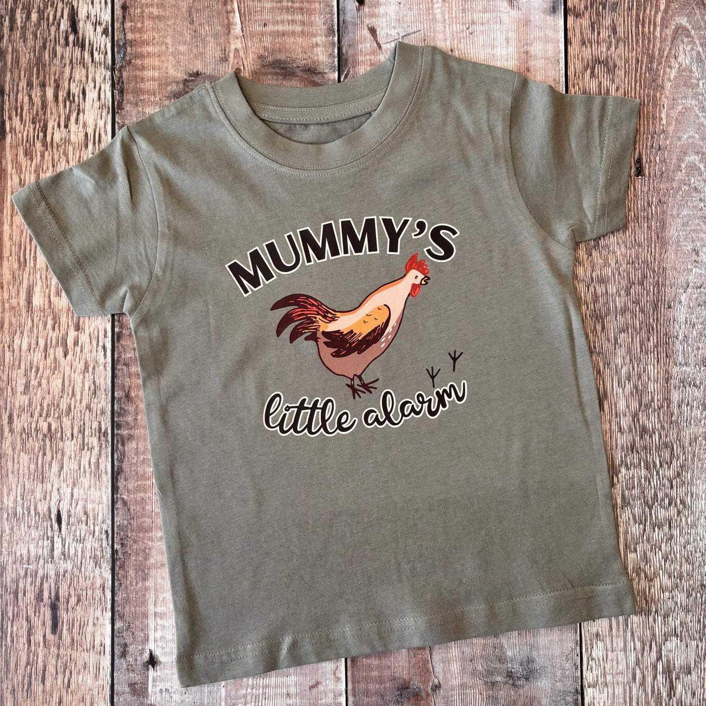 Mummy's Little Alarm T-Shirt 18-24 months (Khaki)