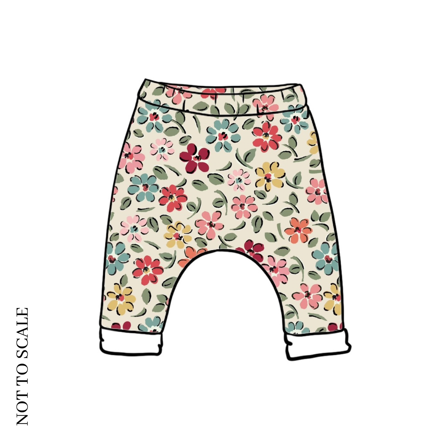 Ditsy Floral Baby & Child Harems