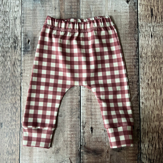 Berry Gingham Harems 3-6m