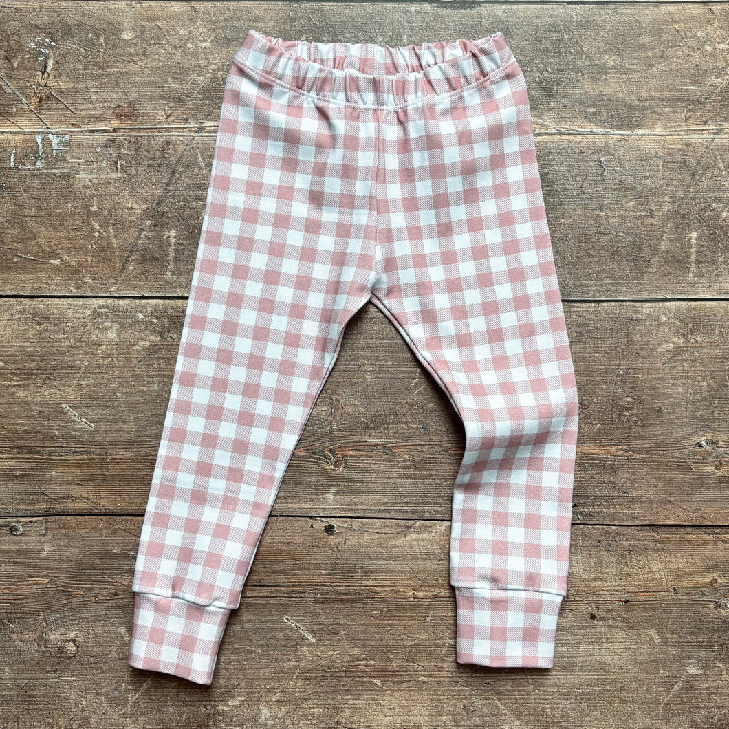 Rose Gingham Leggings