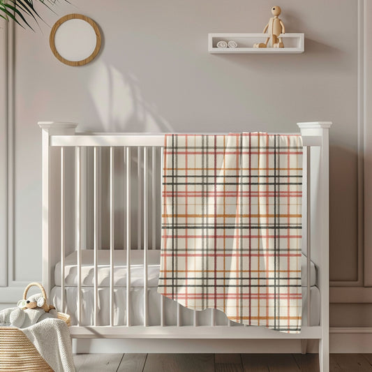 Rustic Plaid Toddler & Child Sherpa Blanket